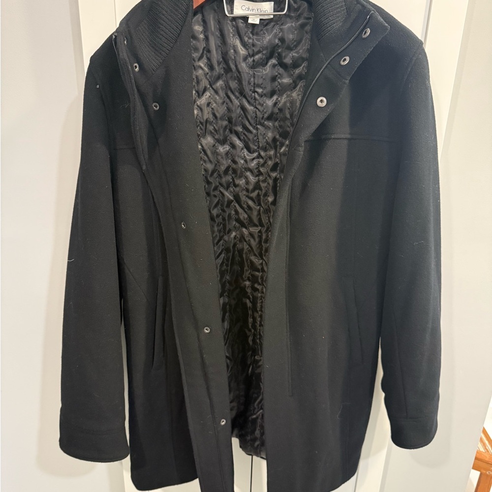 Calvin Klein Black Trench Coat